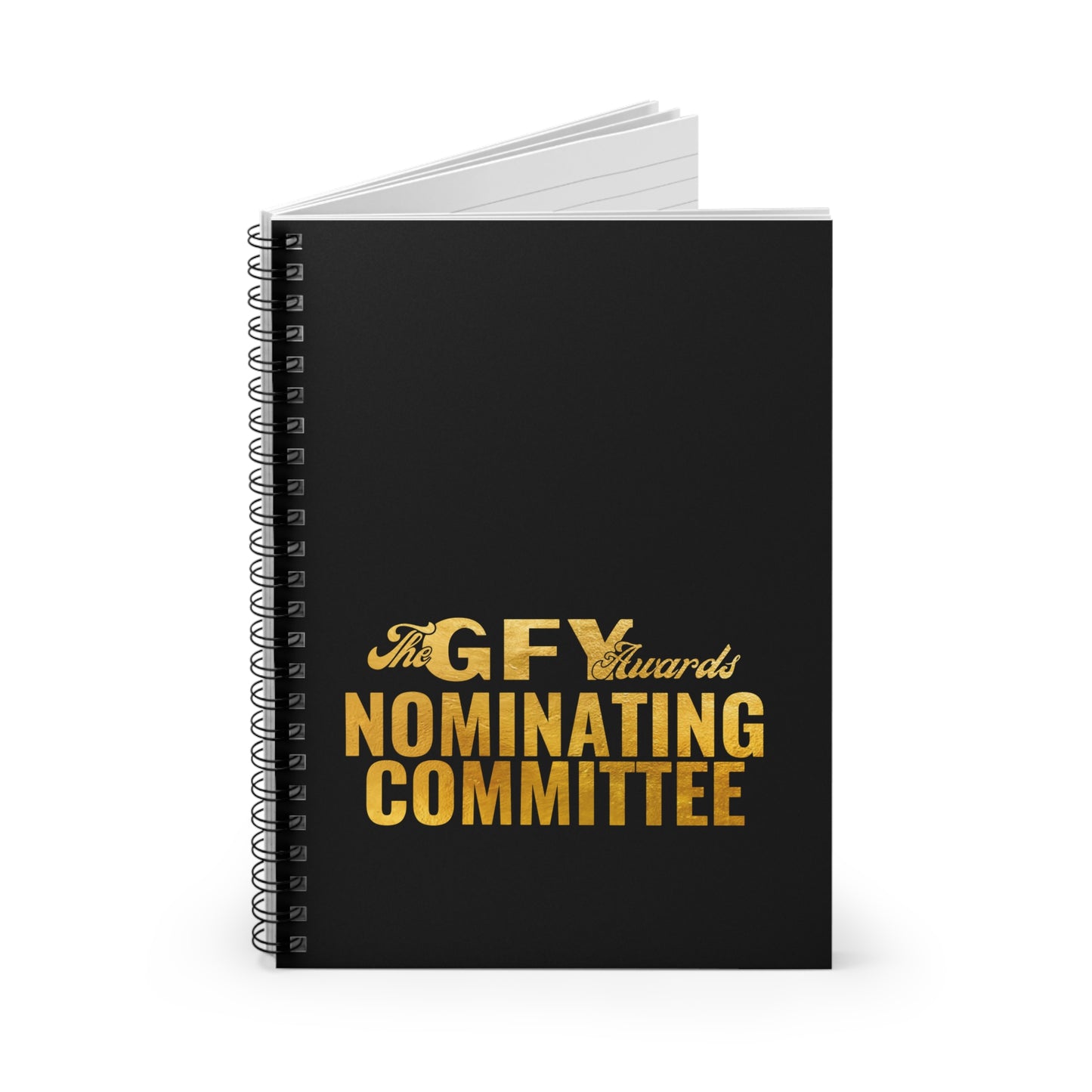 The GFY Awards Nominating Committee Spiral Notebook - Ruled Line