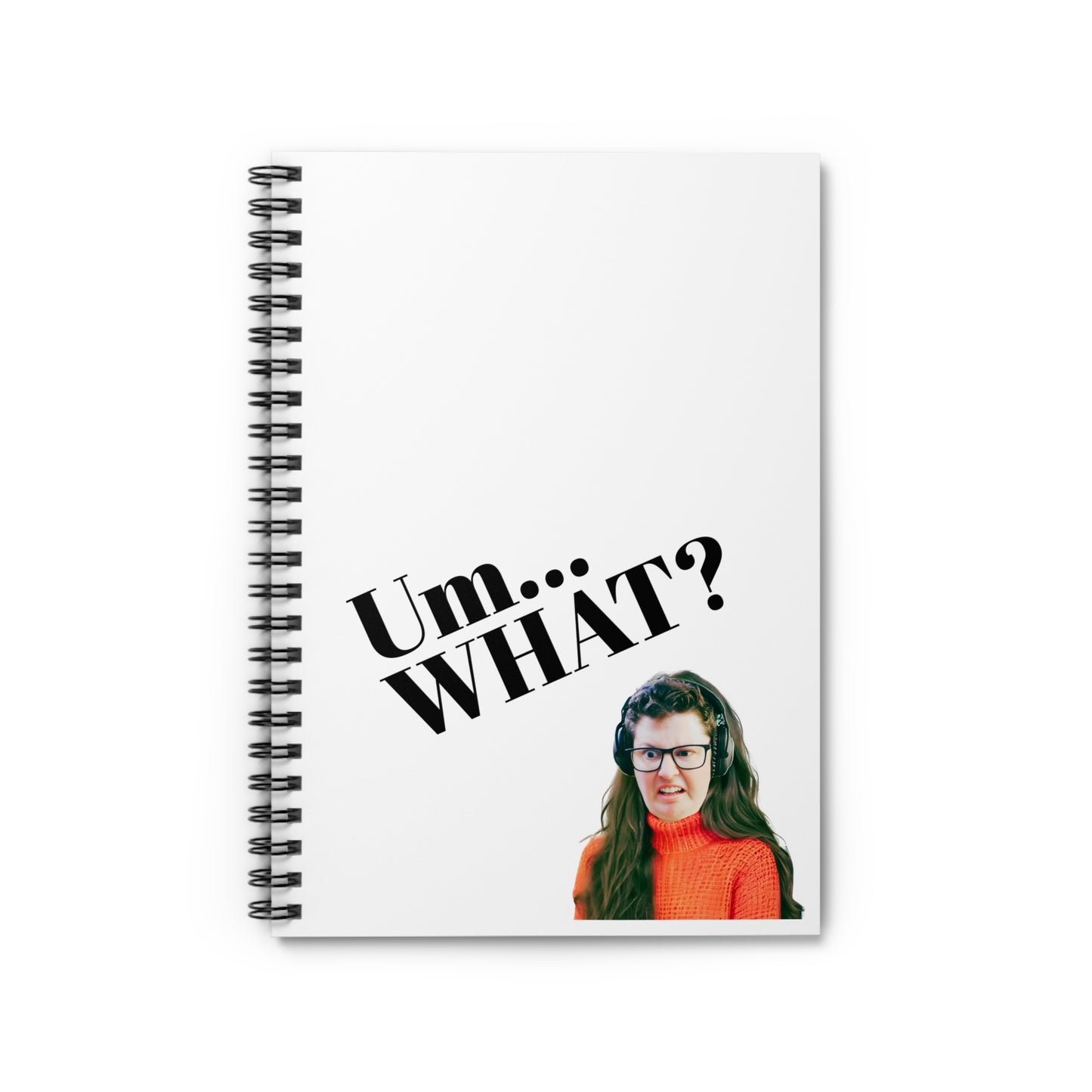 Um... What? La Red Sweater Spiral Notebook - Ruled Line