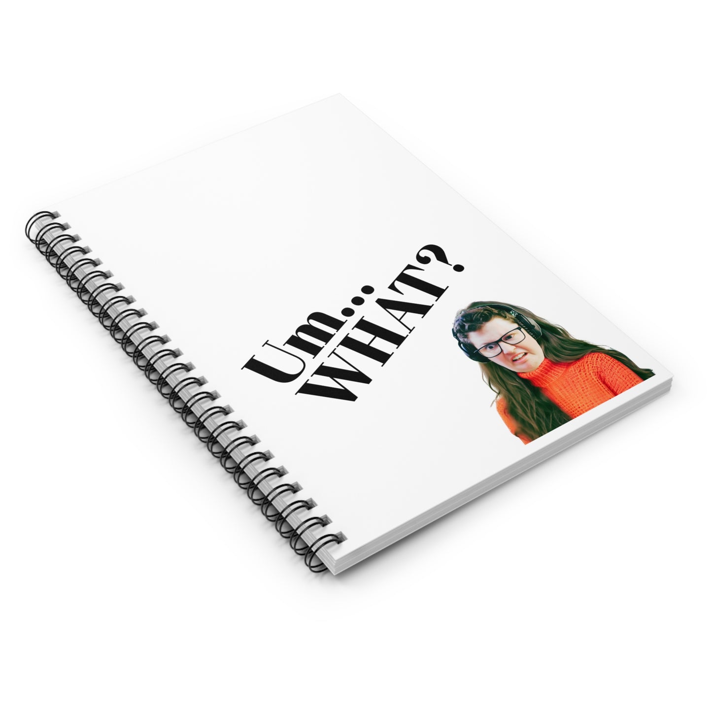 Um... What? La Red Sweater Spiral Notebook - Ruled Line