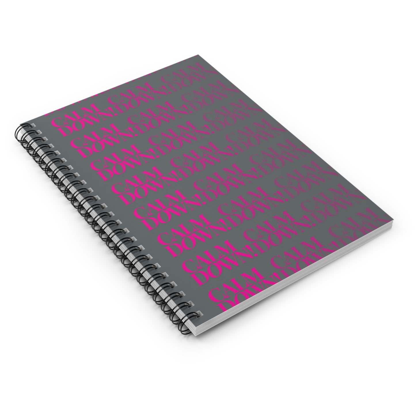 Calm Down! Spiral Notebook - Ruled Line