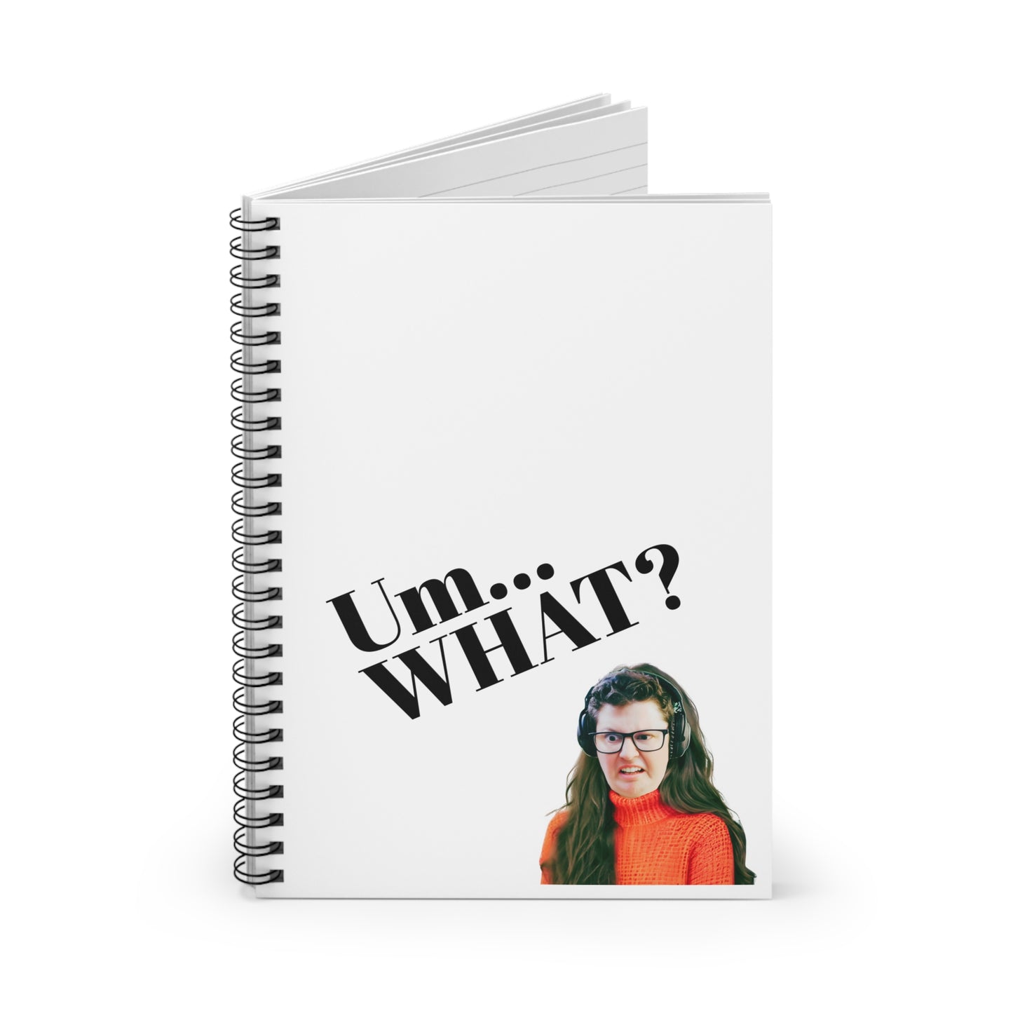 Um... What? La Red Sweater Spiral Notebook - Ruled Line