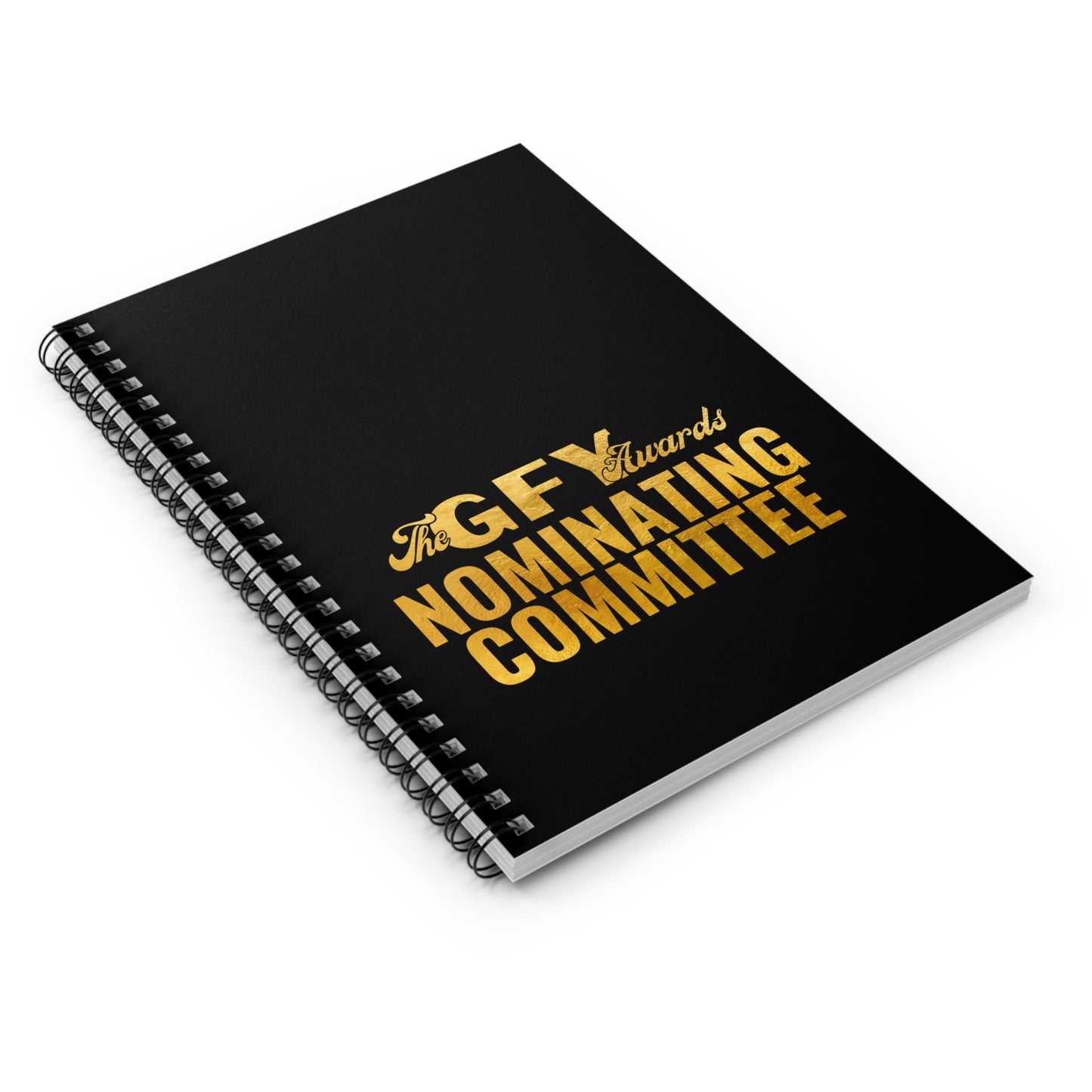 The GFY Awards Nominating Committee Spiral Notebook - Ruled Line