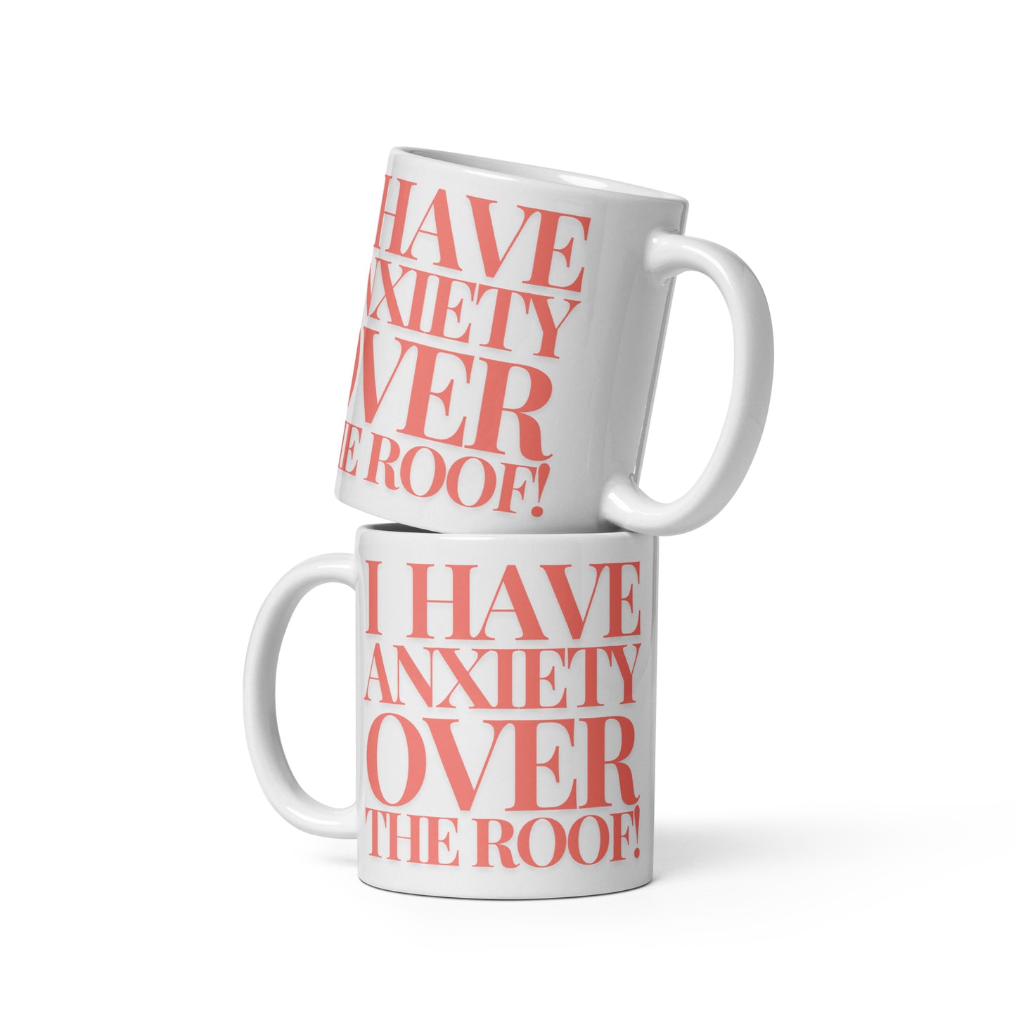 Anxiety White glossy mug