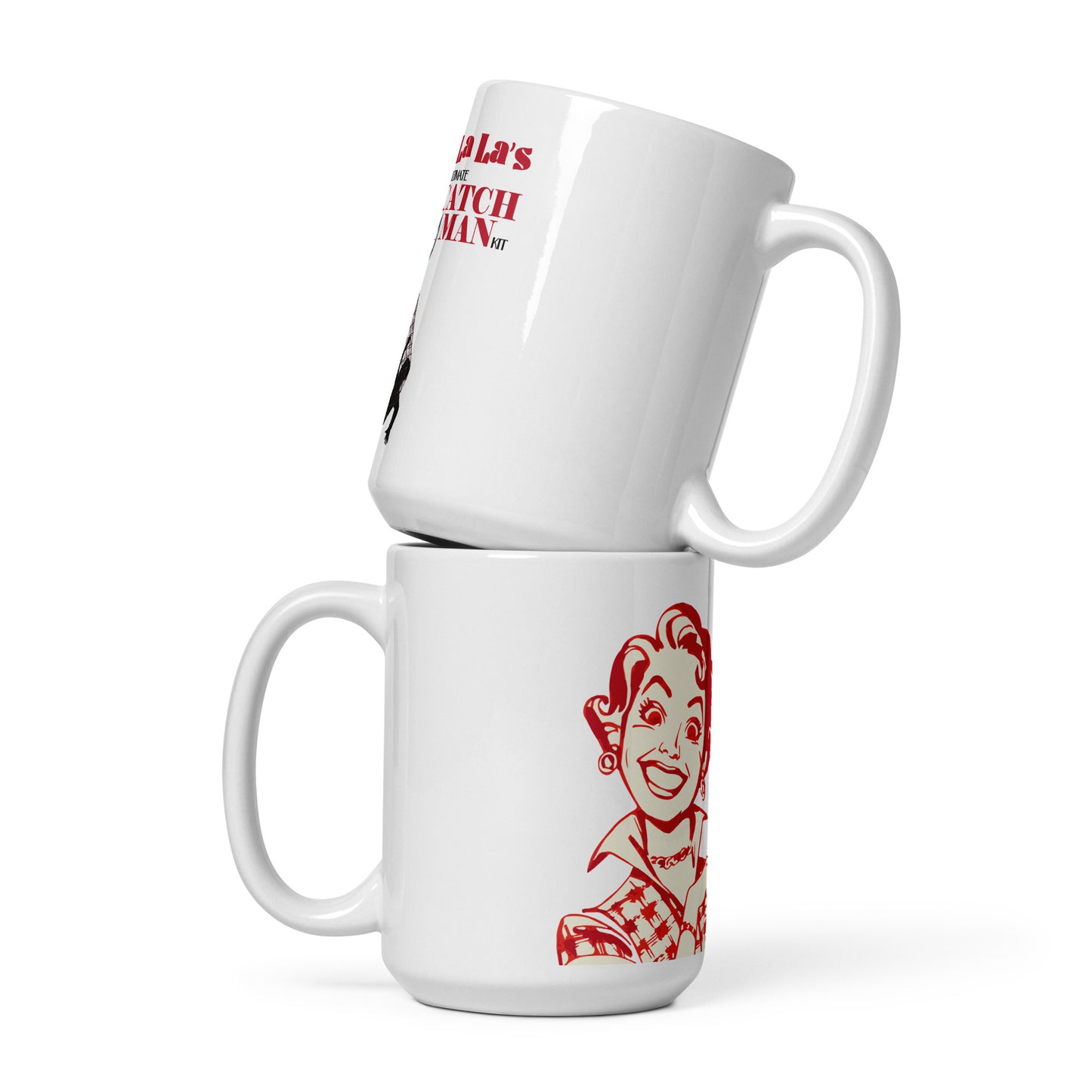 La La's Catch A Man Kit White glossy mug