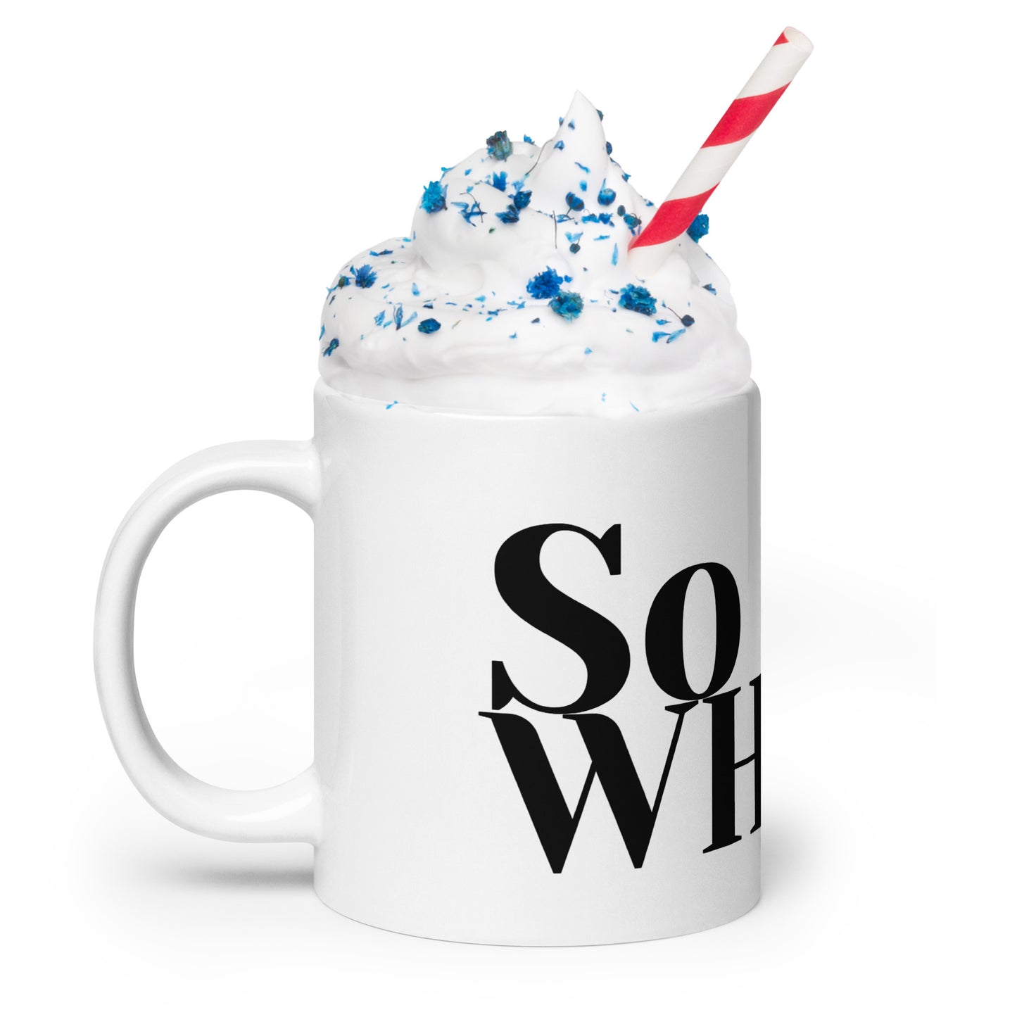 So What White glossy mug