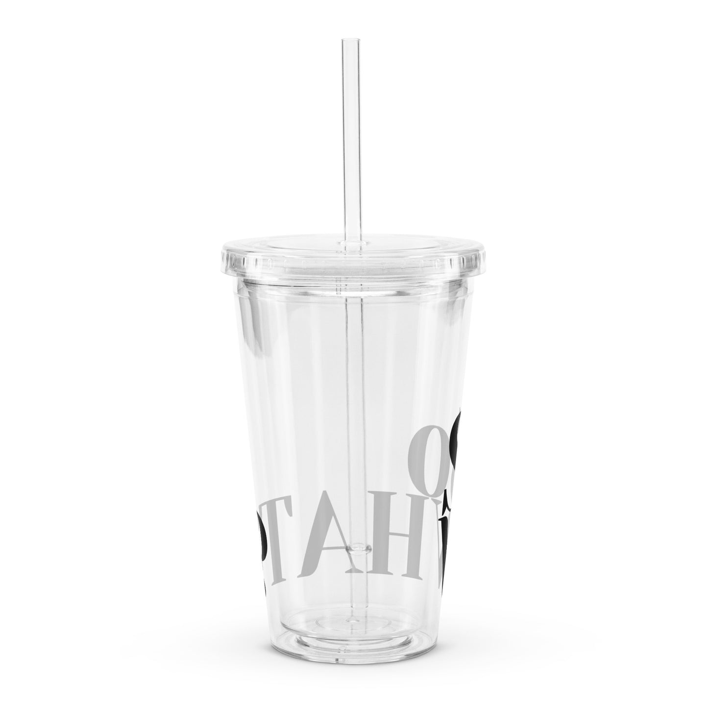 So What Clear plastic tumbler