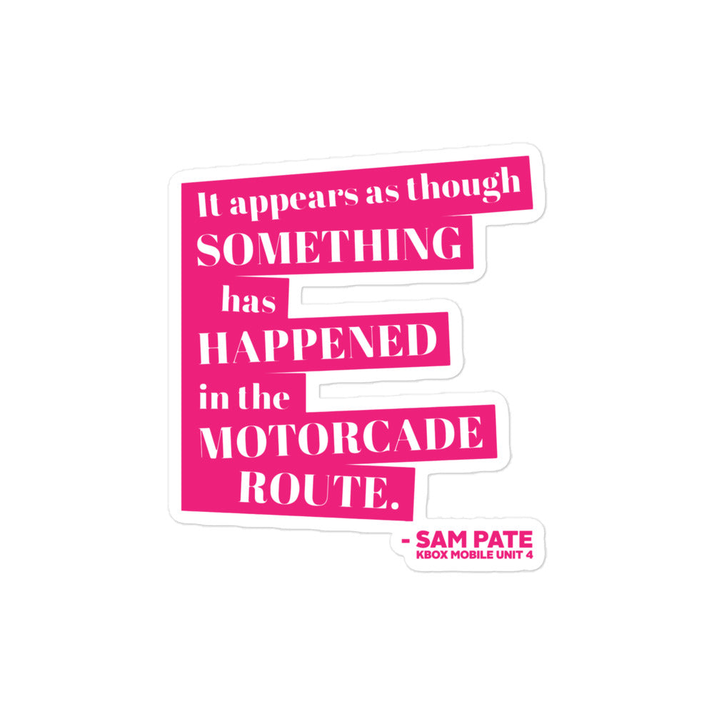 Motorcade Bubble-free stickers Pink