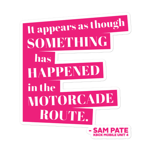 Motorcade Bubble-free stickers Pink